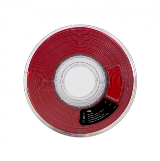 Filamento ABS - Vermelho - Cliever - 1.75mm - 1kg