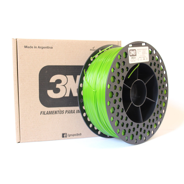 Filamento EPET - Verde - 3N3 - 1.75mm - 1kg