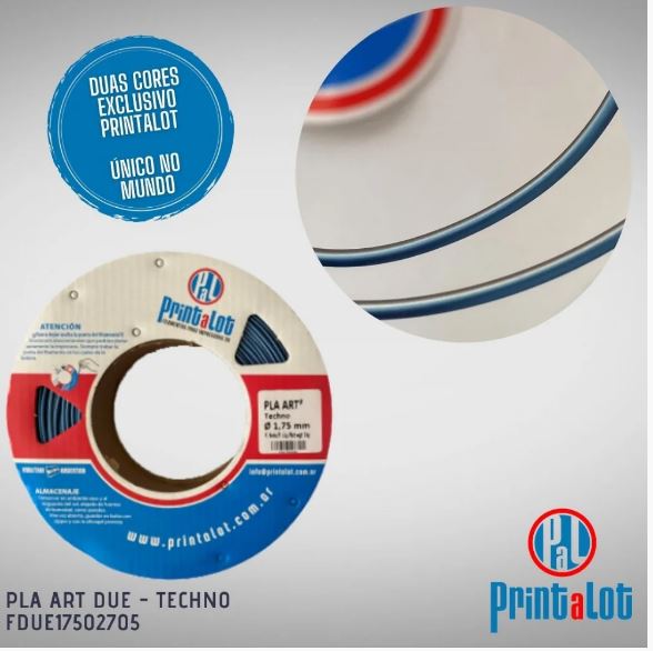 Filamento  PLA -  Art  Due   - Techno  - PrintaLot - 1.75mm -  250g