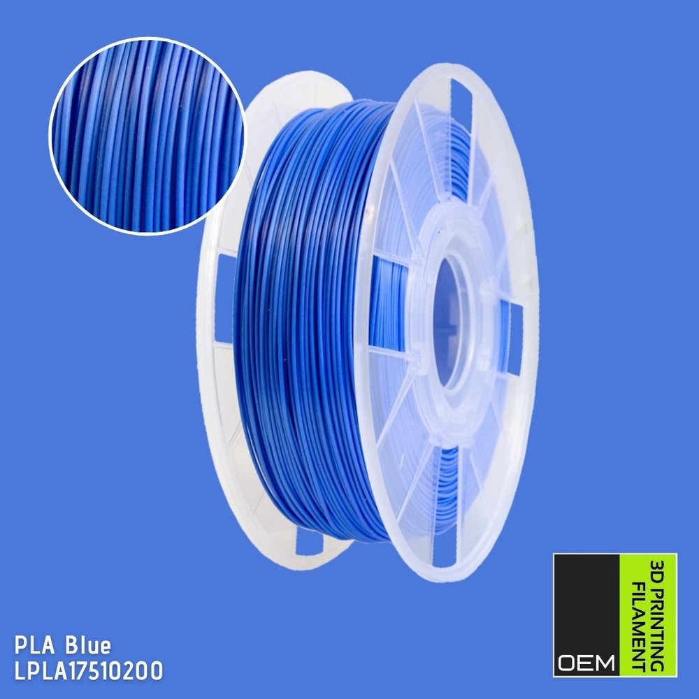 Filamento PLA  - Azul - OEM - 1.75mm - 1KG