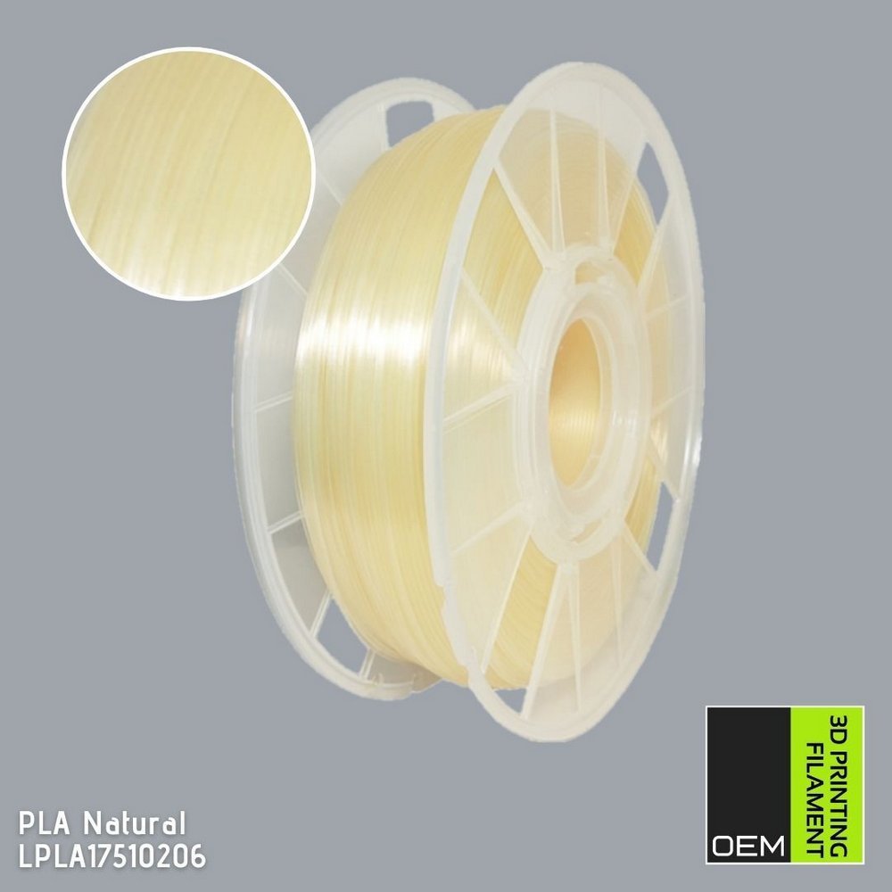 Filamento PLA  - Natural - OEM - 1.75mm - 1KG