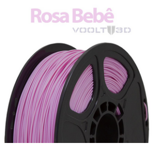 Filamento - PLA - Rosa Bebê - Voolt 3D - 1kg
