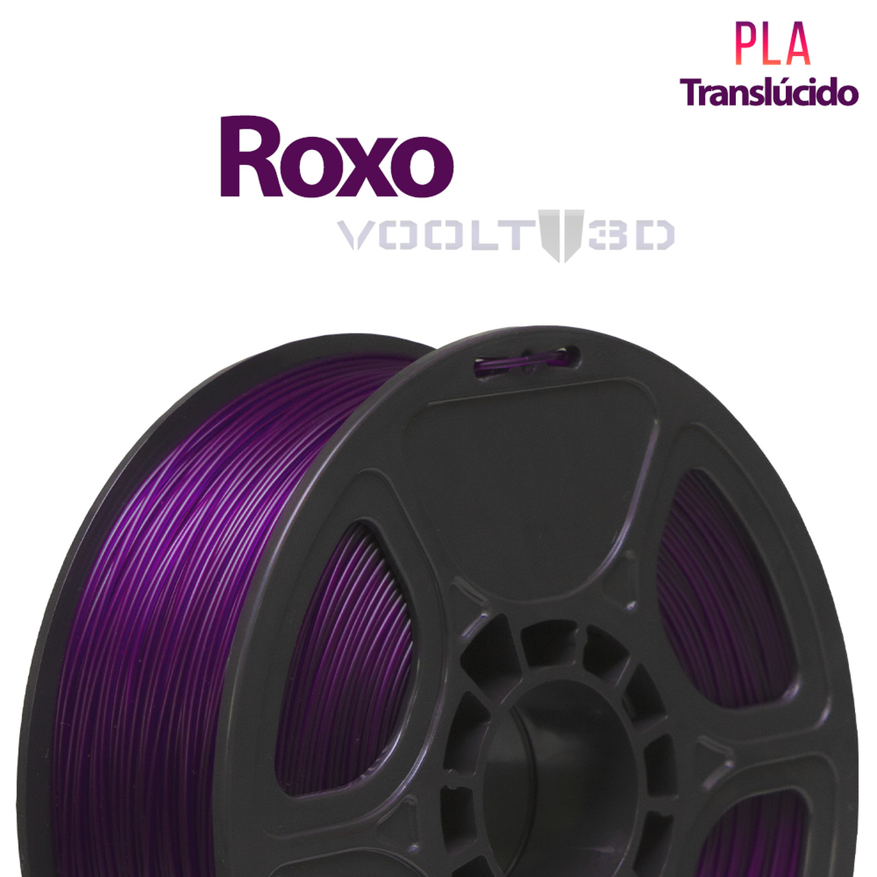 Filamento PLA - Roxo - Voolt 3D - 1.75mm - 1kg