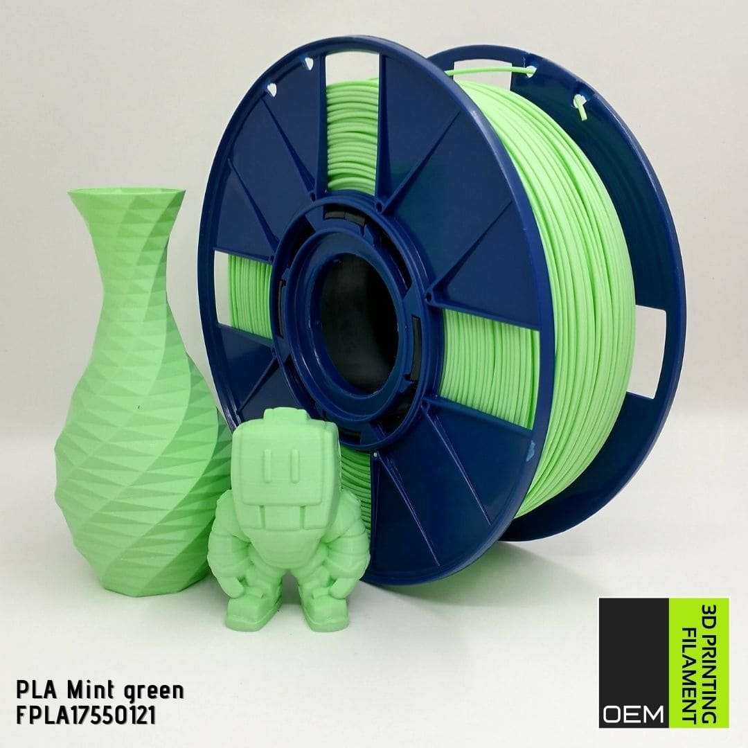 Filamento PLA  - Verde Menta - OEM - 1.75mm - 1KG