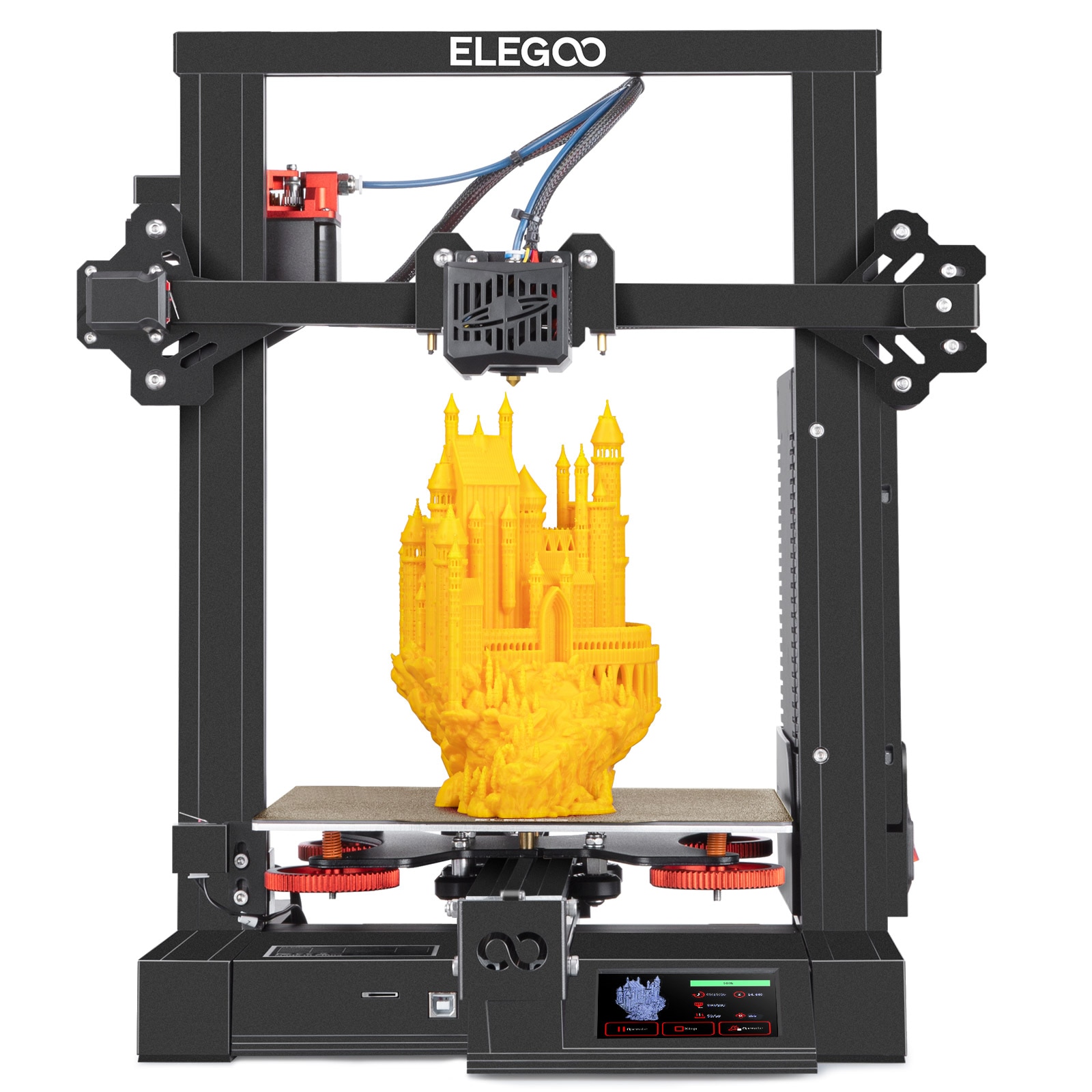 Impressora 3D - Elegoo Neturno 2s + Extrusora de Metal + Placa Magnética