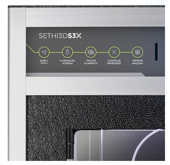 Impressora 3D S3X - Sethi3D - 1.75mm + 1 KG de PLA