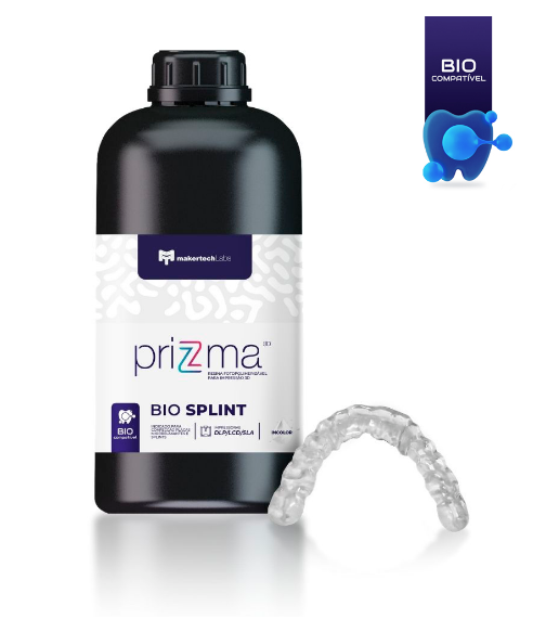Resina priZma - Bio Splint - Incolor - MakertechLabs - SLA/DLP/LCD - 500g
