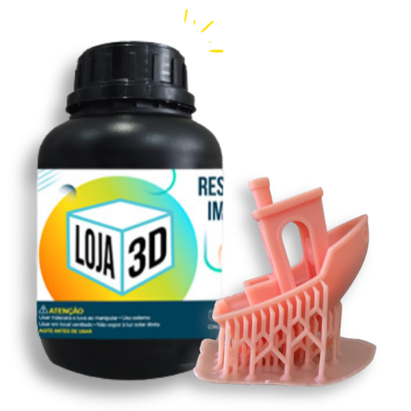 Resina Pro de Alta Performance - Rosa Skin - Standard - Loja 3D - DLP/LCD - 500 g