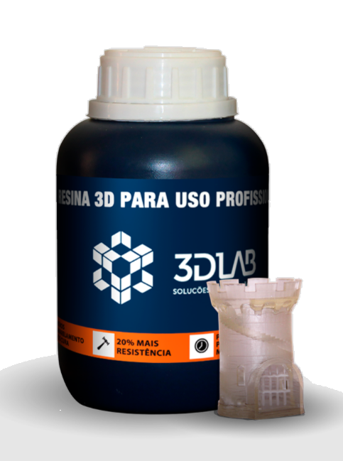 Resina Standard - Clear - 3D Lab - 500ml