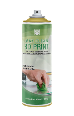Spray de Limpeza da Mesa de Impressão 3D - Max Clean - 300 ml