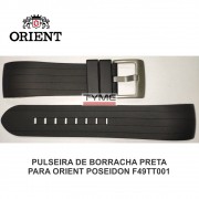Pulseira de Borracha Preto para Relógio Orient Poseidon F49TT001