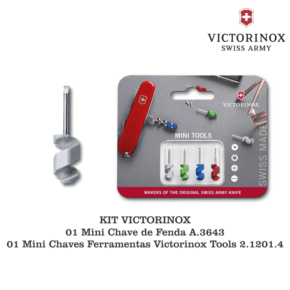 Kit Mini Chaves Ferramentas Victorinox Tools 2.1201.4 + 01 Mini Chave A.3643