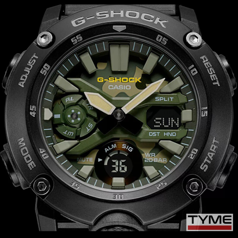 Relógio Casio G-Shock Carbon Core Guard Masculino GA-2000SU-1ADR