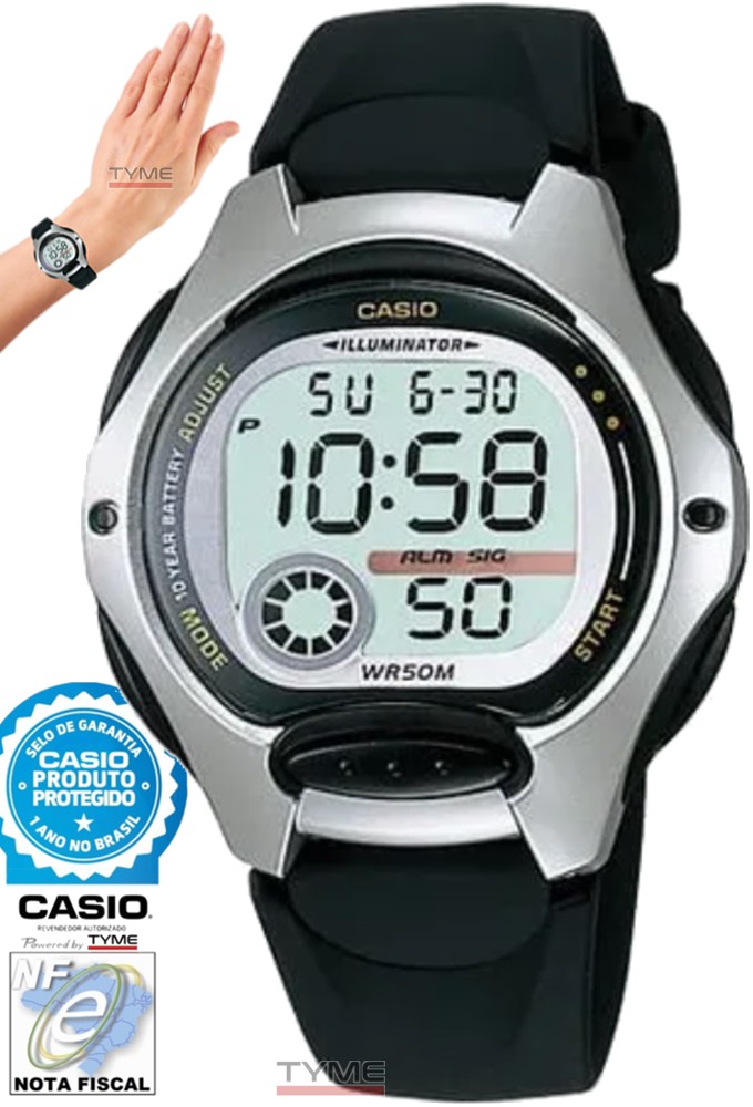 Relógio CASIO STANDARD Digital Feminino LW-200-1AVDF