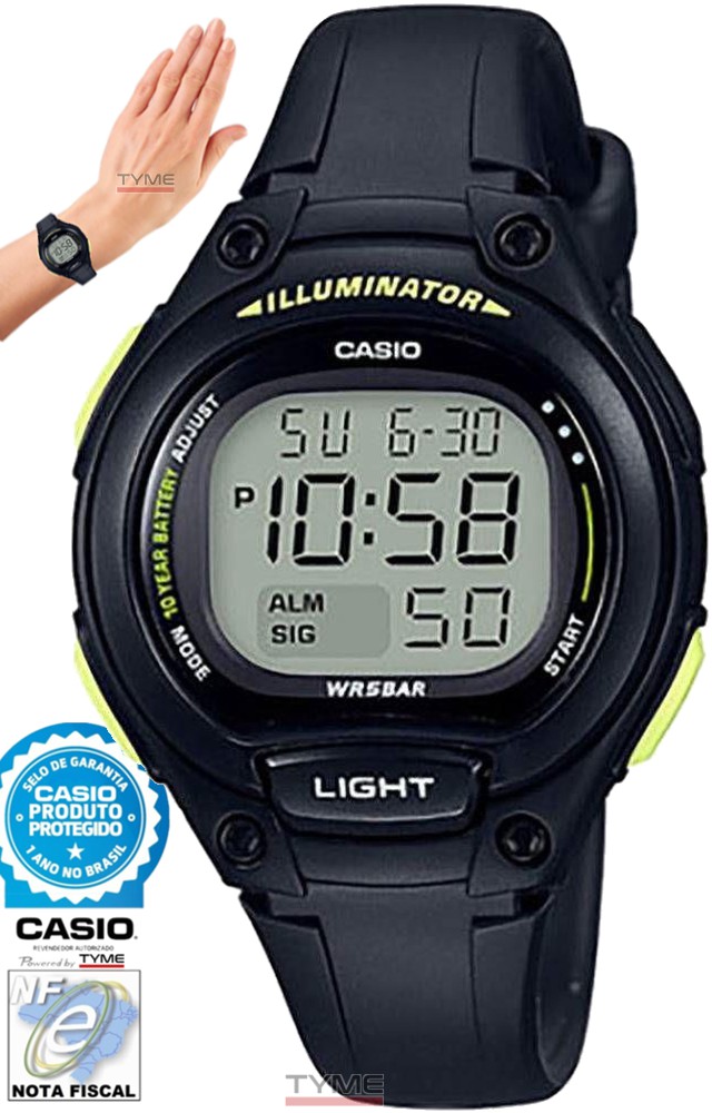 Relógio CASIO STANDARD Digital Feminino LW-203-1BVDF