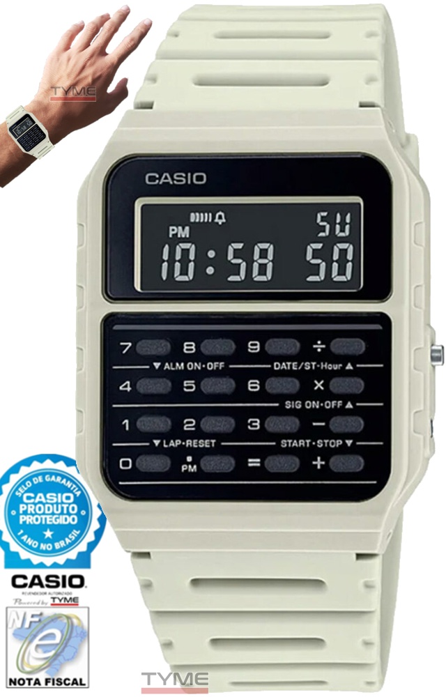 Relógio CASIO VINTAGE Calculadora Unissex CA-53WF-8BDF