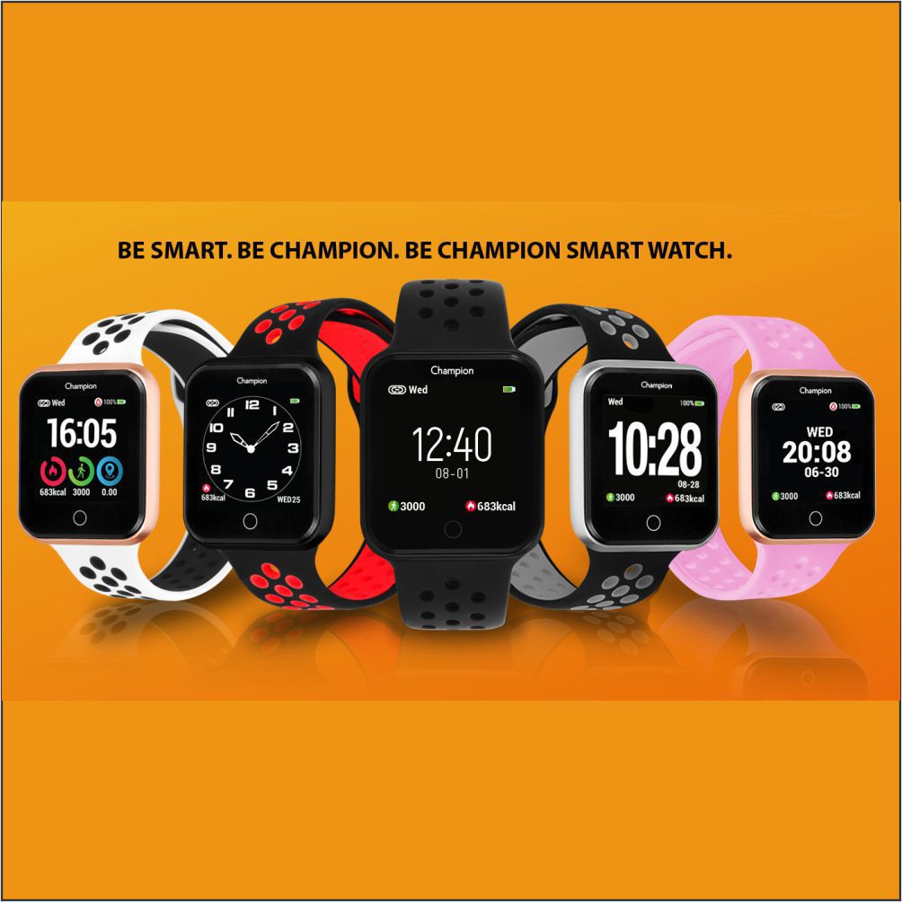 Relógio Champion Smartwatch Bluetooth 4.0 CH50006V Preto/Vermelho