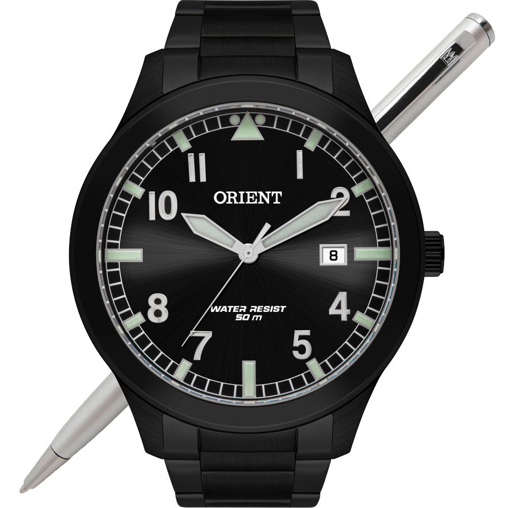 Relógio Orient Masculino MPSS1020 P2PX Analógico - Aço Preto
