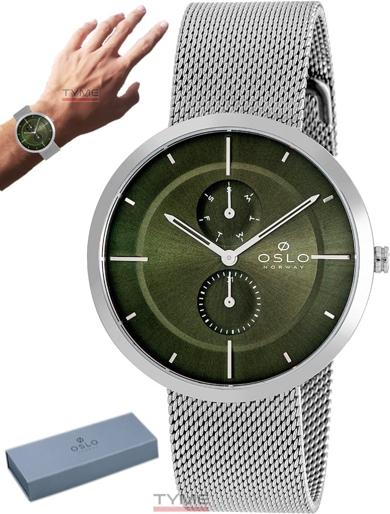 Relógio Oslo Masculino Slim Safira Multifunção OMBSSMVX0001 E1SX