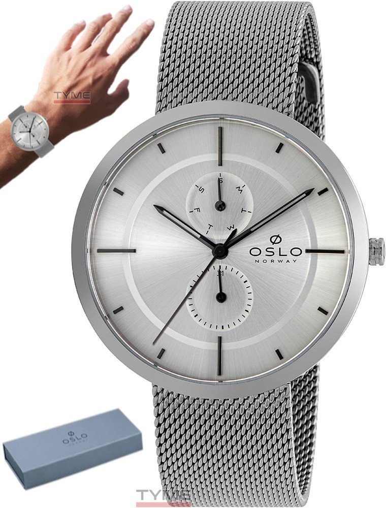 Relógio Oslo Masculino Slim Safira Multifunção OMBSSMVX0001 S1SX