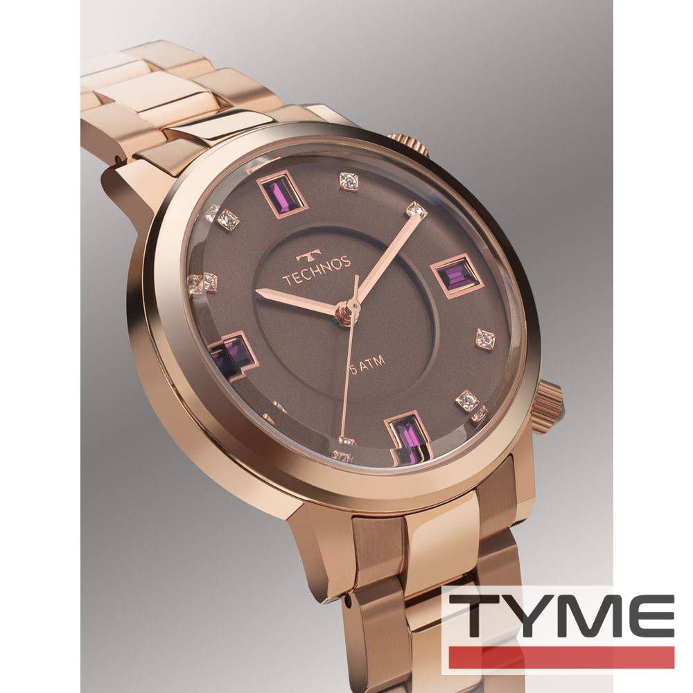 Relógio Technos Feminino Crystal Rocks Rosé 2039BV/4M