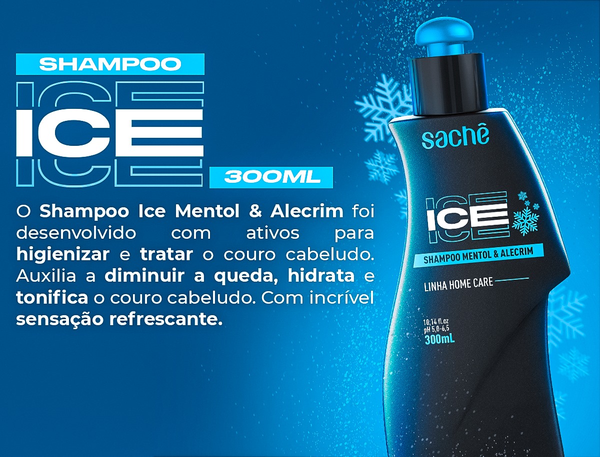 Kit Shampoo e Condicionador Ice Sachê Professional 300 ml