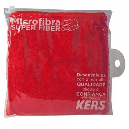 Toalha de Microfibra Super Fiber Vermelha - 370gsm - 40x60cm - Kers