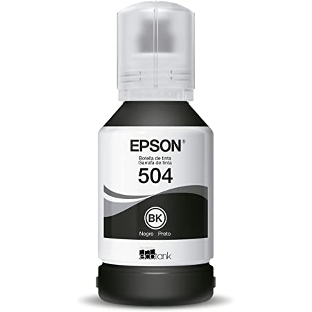 Tinta Pigmentada Epson Original T504 Black