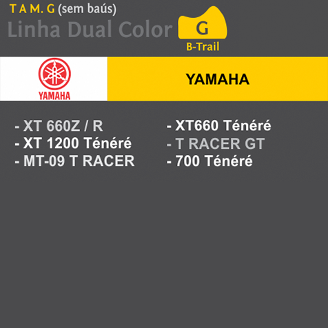 Capa Para Moto DualColor Yamaha Tam. G (permeavel)