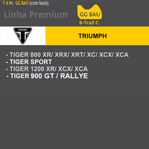 Capa Para Moto Premium Triumph Tam. GG BAÚ (permeavel)