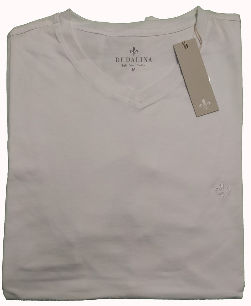 T-Shirt Camiseta Básica Gola V Soft Pima Cotton Dudalina