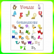 Banner Didático Infantil Escolar Vogais E Consoantes Will349