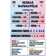 Banner Didático Infantil Regras Matemáticas - Sil1018