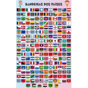 Banner Pedagógico Bandeiras Dos Países Geografia Sil1075