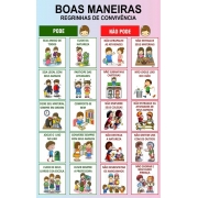 Banner Pedagógico Boas Maneiras Bom Comportamento Sil1067