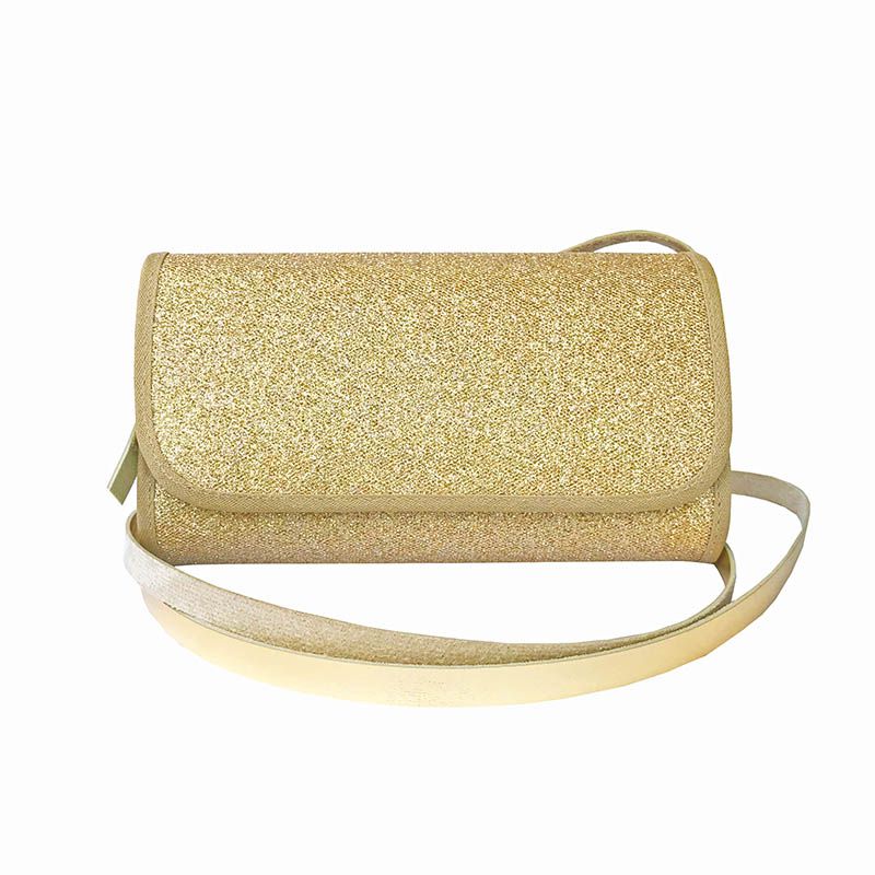 Bolsa Clutch Glitter Dourada