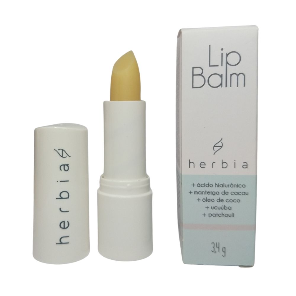 Herbia Lip Balm Hidratante Natural com Ácido Hialurônico 3,4g