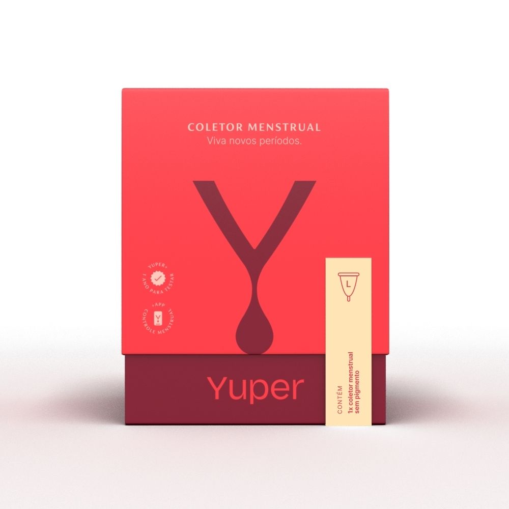 Yuper Coletor Menstrual L Acima 30 anos Sem Pigmento 1un