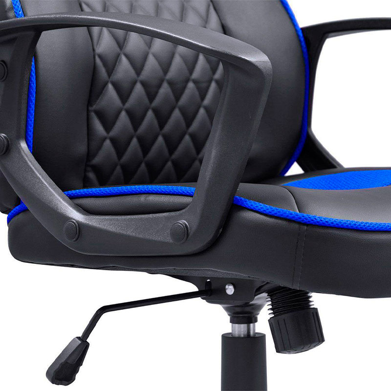 Cadeira Gamer PCYES Mad Racer Master STI - Azul e Preta