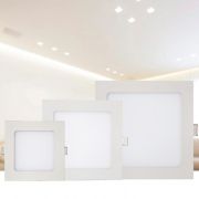 Luminária de Embutir LED Quadrada Slim 6w 6000k Branco Kian