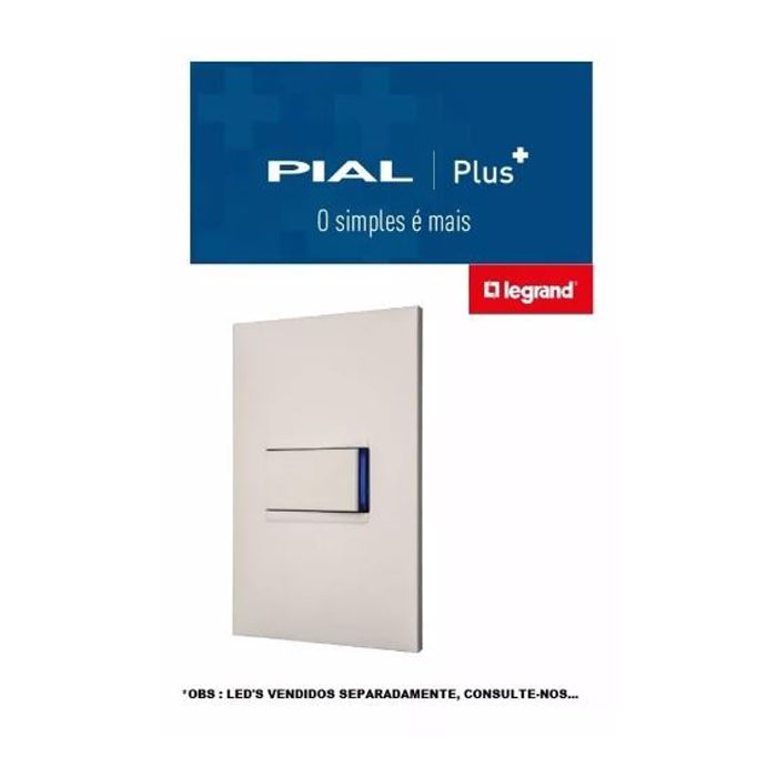 Pial Plus + Conjunto Interruptor Simples 