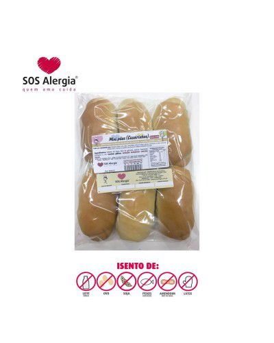 Pães Caseirinhos SOS Alergia 320g