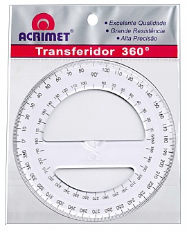 Régua Transferidor 360° - Acrimet