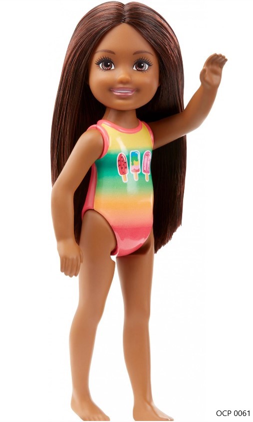 Boneca Barbie Club Chelsea Praia Maiô Sorvete - Mattel