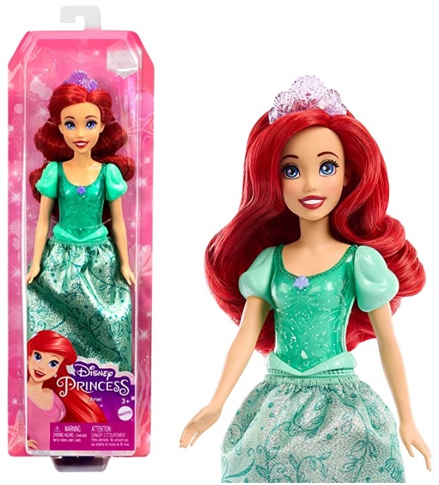 Boneca Princesas Disney Ariel Saia Cintilante HLW10 Mattel