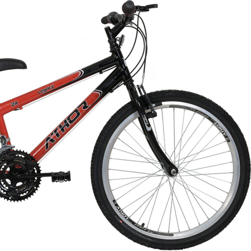 Bicicleta Aro 24 Mtb Legacy Athor 18v Masculino Vermelha