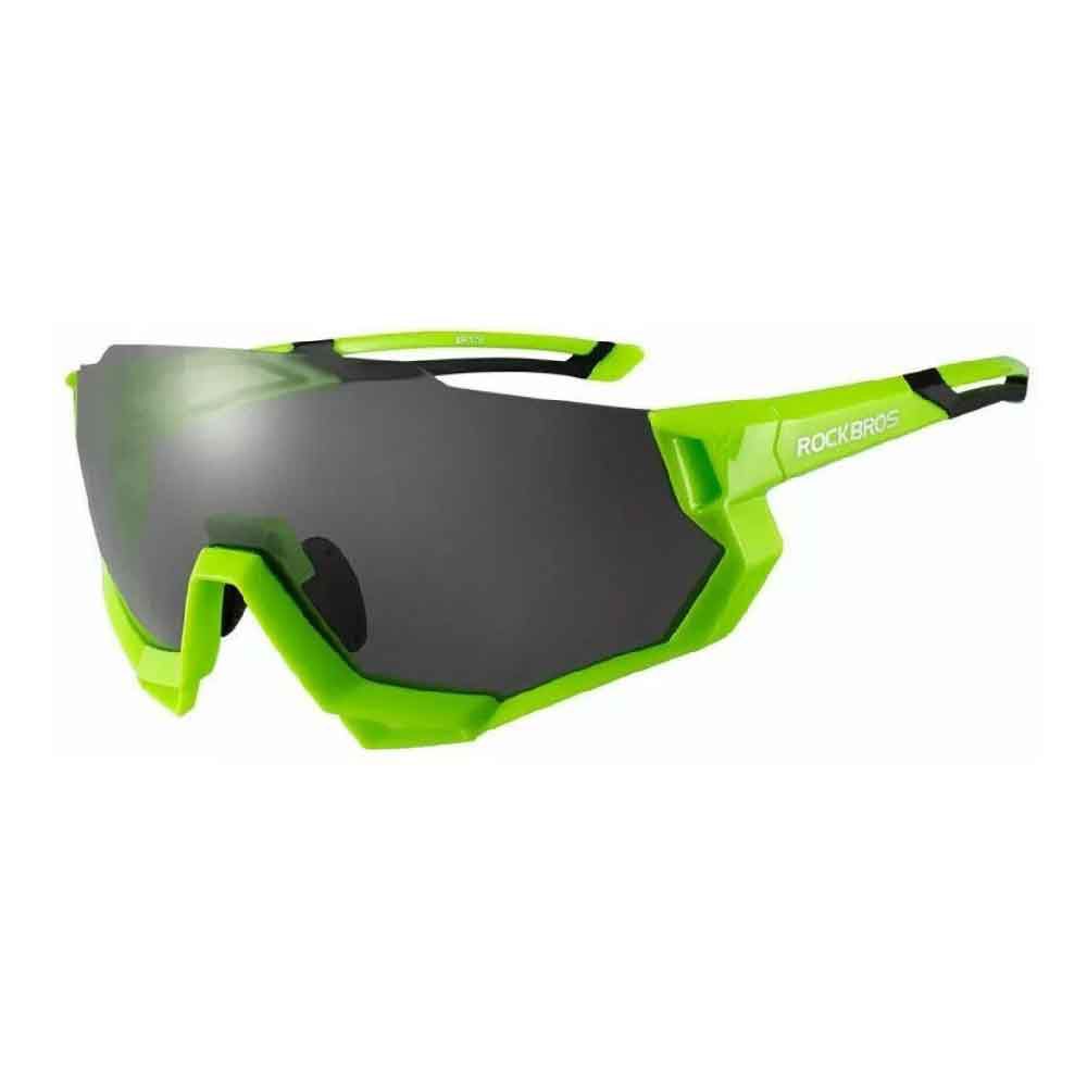 Oculos Rockbros Ciclismo Verde 5 Lentes Polarized 100% UV