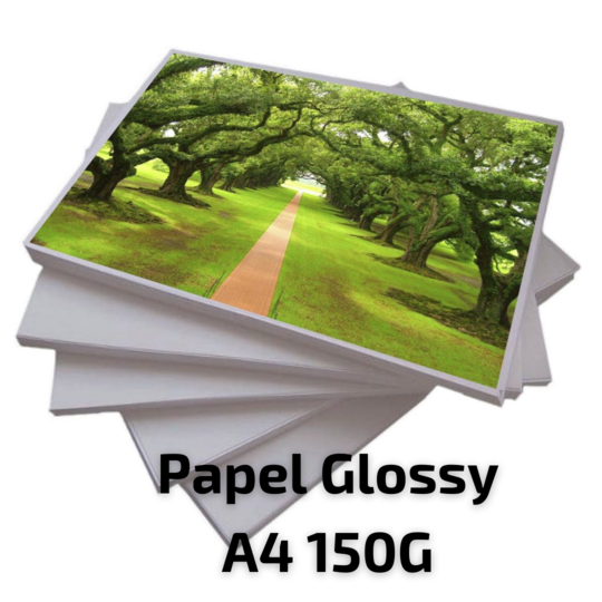 Papel Fotográfico Glossy A4 150gr - 100 folhas