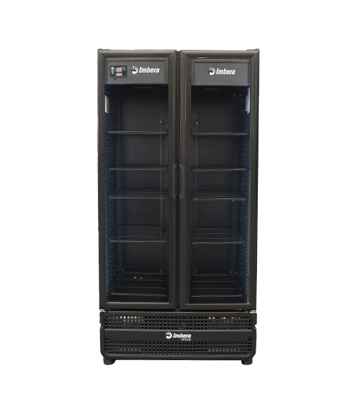 Refrigerador Vertical 754 litros 2 Portas de Vidro Imbera Preto G326 D Linha Stylus Negro