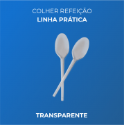 Colher Refeição - Linha Prática - Transparente